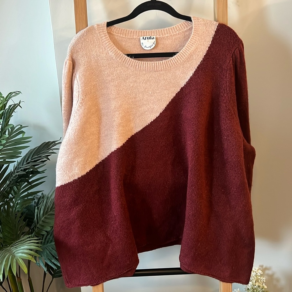 Arula two tone sweater-2XL